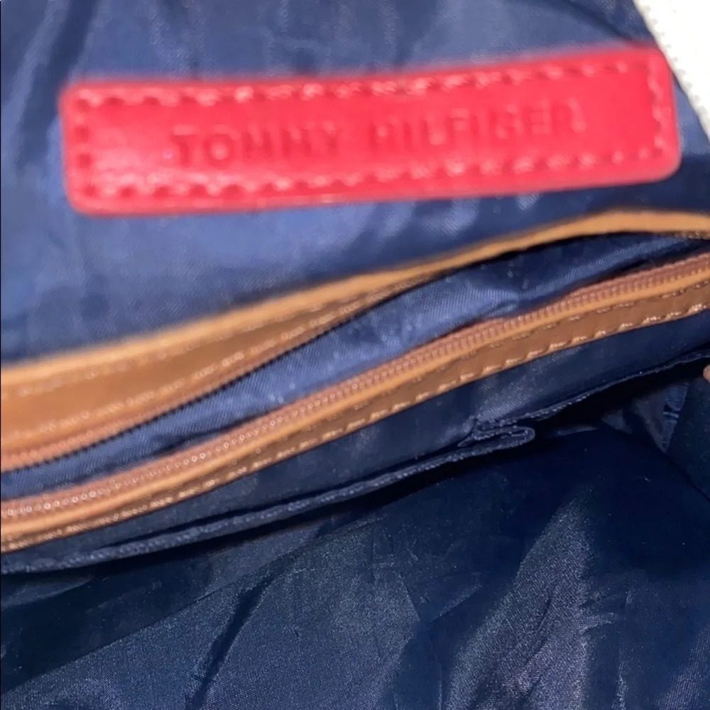Tommy Hilfiger white tan leather tote-bag - Picture 4 of 14